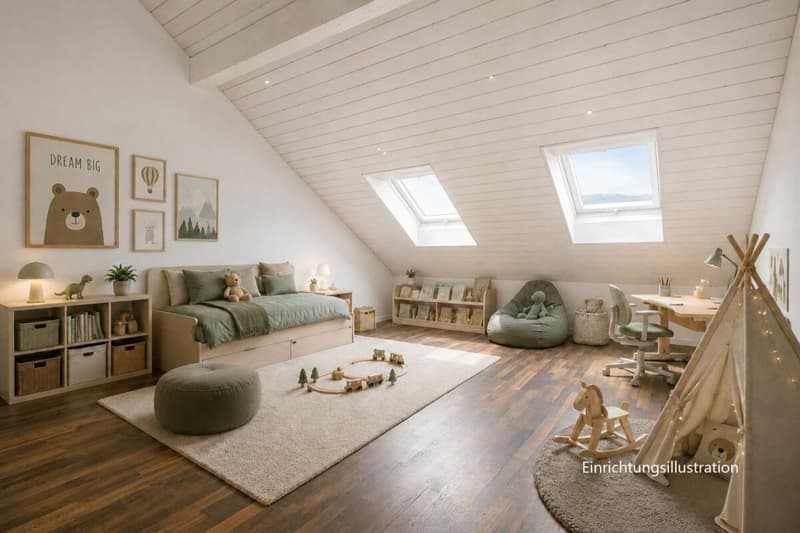 Modern and bright 6.5-room semi-detached house in a quiet location with double garage and direct house access (28)