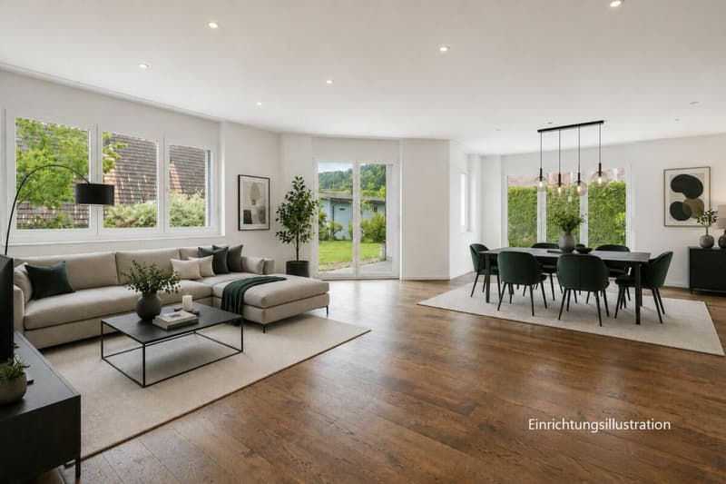Modern and bright 6.5-room semi-detached house in a quiet location with double garage and direct house access (8)