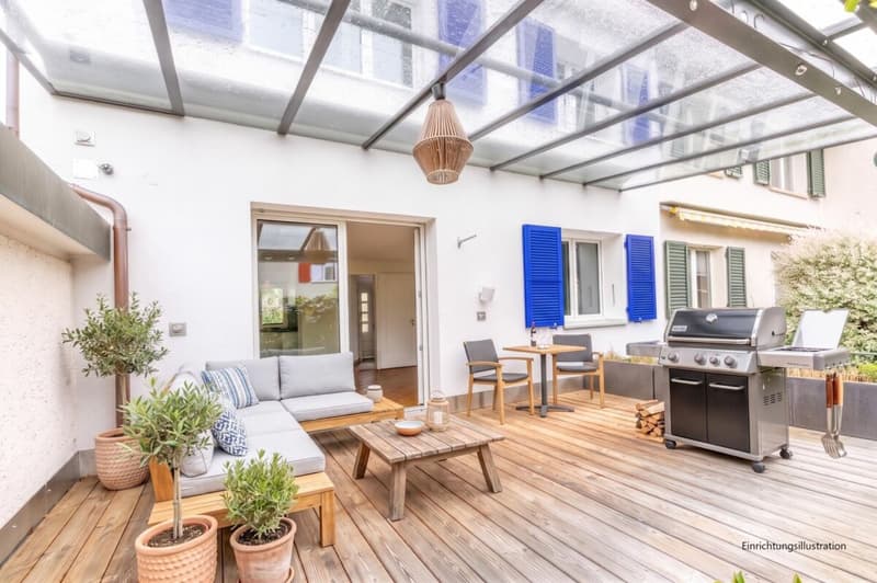 Charming 4.5 room corner single-family house with protected outdoor area and garage box (26)