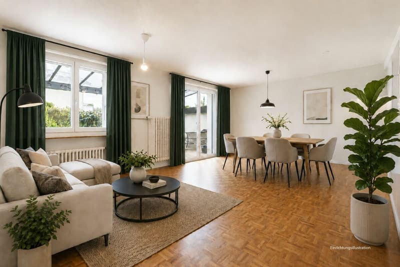 Charming 4.5 room corner single-family house with protected outdoor area and garage box (9)