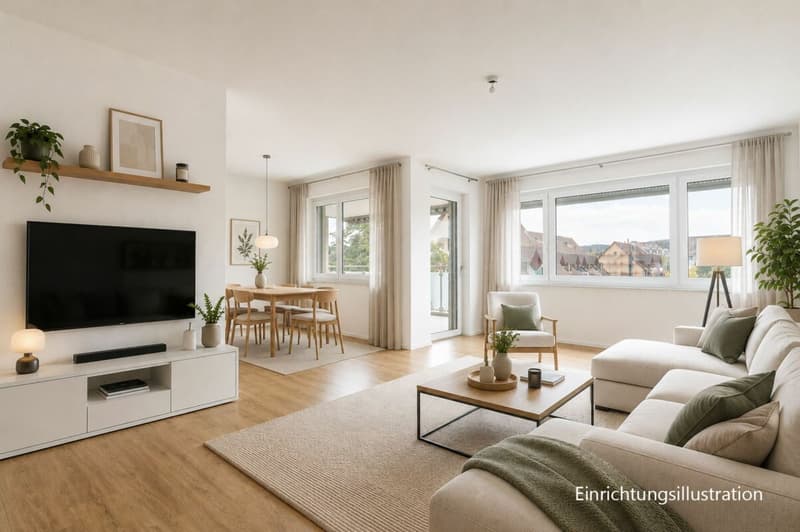 Lichtdurchflutete 4.5-Zimmer-Wohnung mit gedecktem Balkon (5)