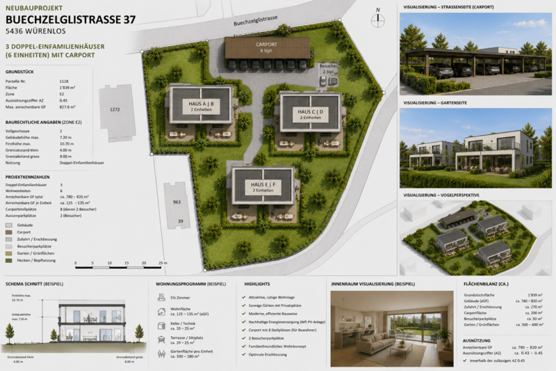 Projekt Neubau 6 DEFH