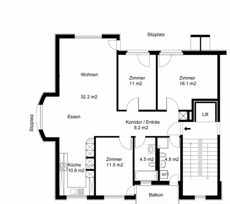 Grundriss Wohnung