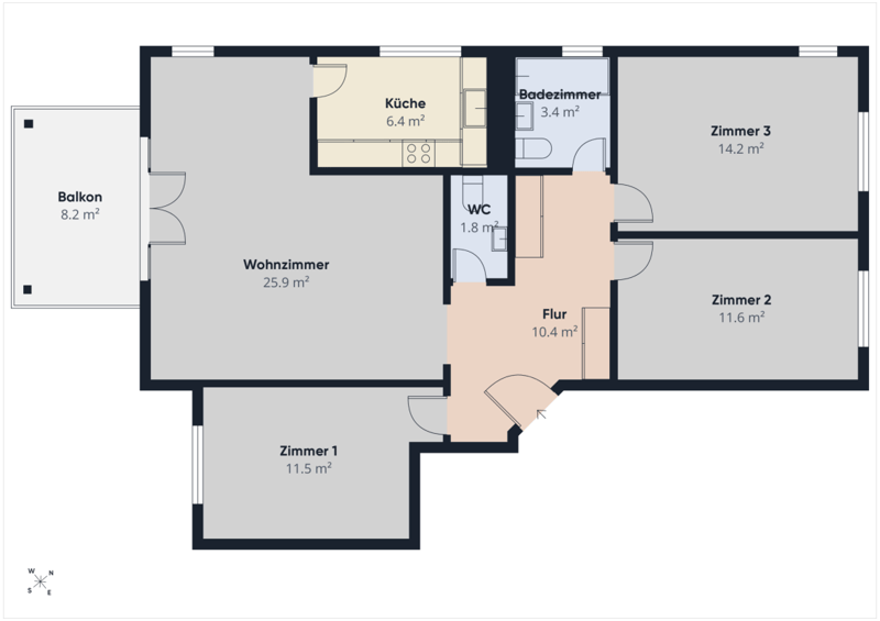 Grundriss Wohnung