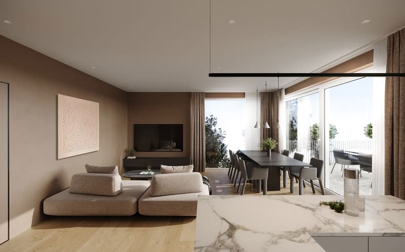 Prächtiges Penthouse mit 4.5 Zimmern und großer Terrasse (5)