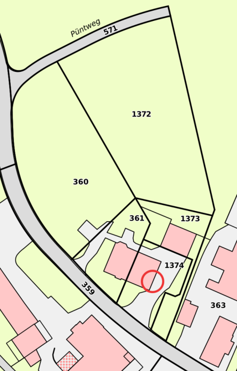 Kataster 1372, 1373, 1374