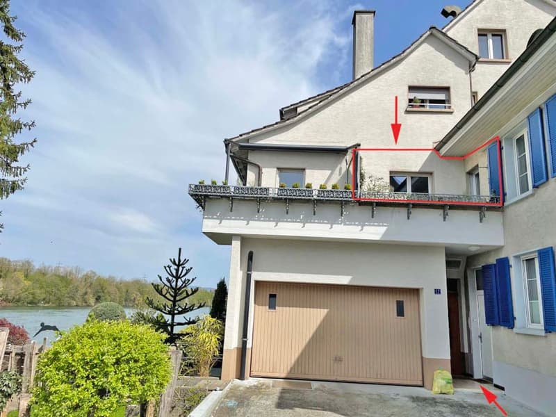 Quiet 3.5 room apartment directly on the Rhine (2)