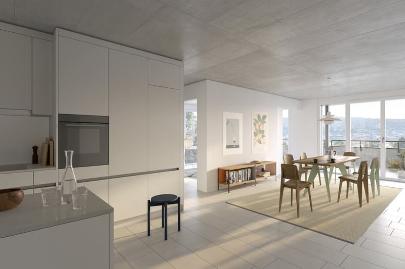 Compact, modern, well-thought-out – 1.5-room apartments in the new Rehpark building (3)