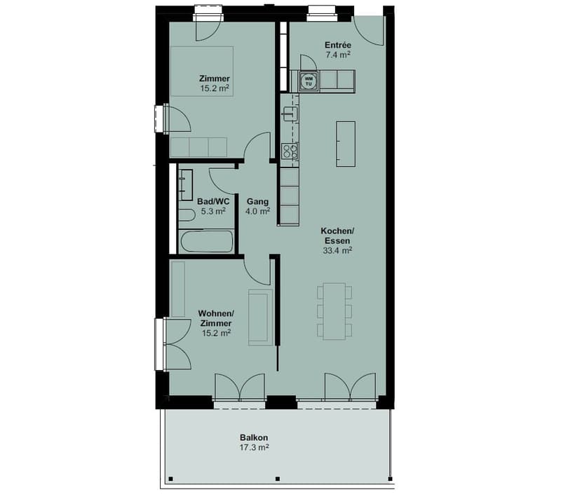Appartements 3.5 pièces dans le nouveau bâtiment Rehpark - vivre avec confort (5)