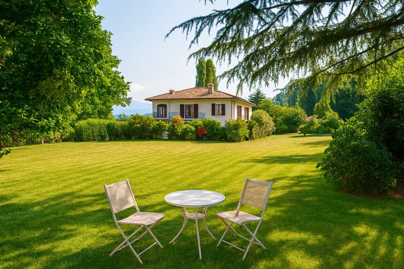 / Un luogo incantevole con un giardino suggestivo