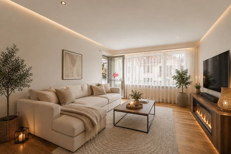 Wohnzimmer, Einrichtungsvorschlag