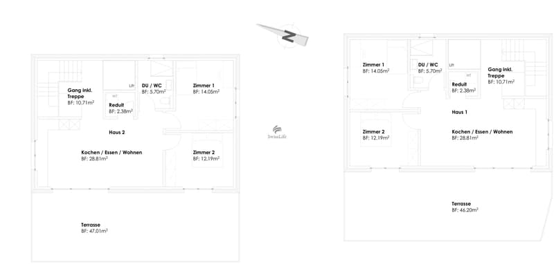 Grundriss Attika