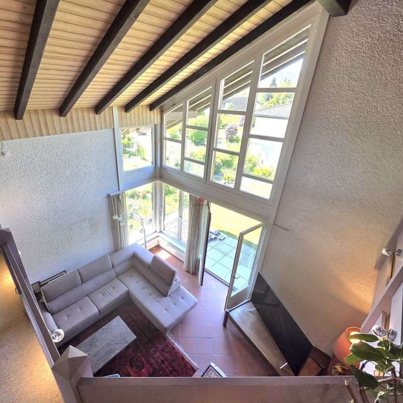 Wohnzimmer von oben