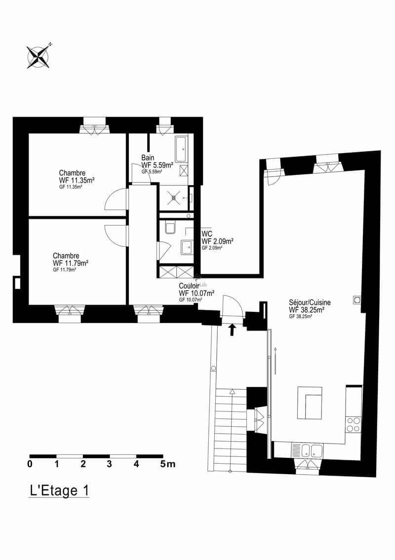 Plan de l'appartement