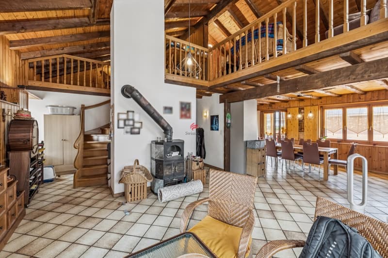 Appartamento di 4,5 locali con soppalco e soffitta - Villaggio di Saxon (5)