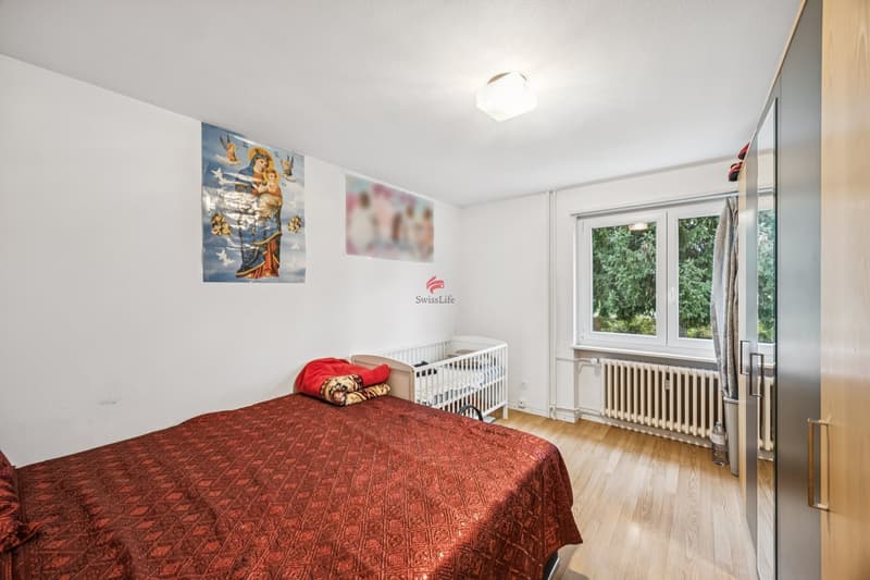 Schlafzimmer der 3-Zimmer-Wohnung