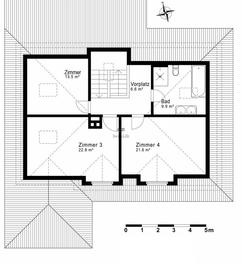 Grundrissplan Dachgeschoss