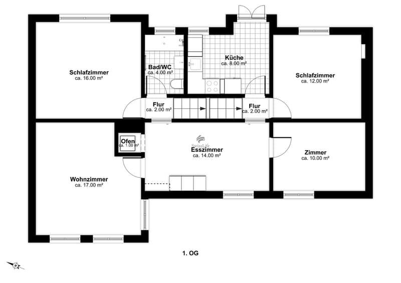 Grundriss Obergeschoss