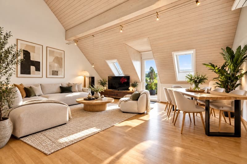 Exklusive Attikawohnung mit Fernsicht und Terrasse (1)