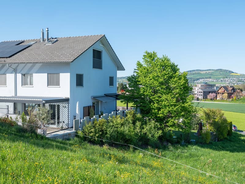 Panorama Doppeleinfamilienhaus mit See- und Bergsicht (2)