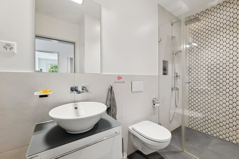 Dusche mit WC