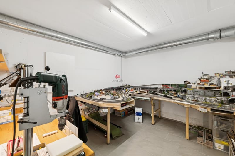 Privater Hobbyraum im UG