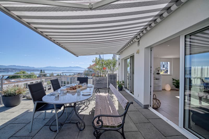 Terrasse mit einer traumhaften Aussicht