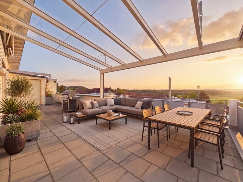 Privates Bergpanorama - Maisonette mit sonniger Südterrasse (1)
