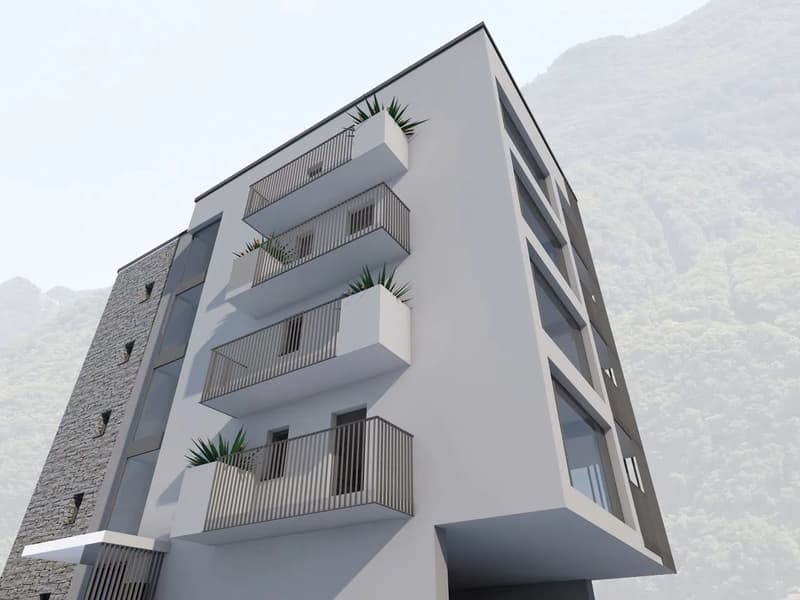 BELLINZONA : NUOVO 4.5 LOCALI NELLA RESIDENZA MARTINA (6)