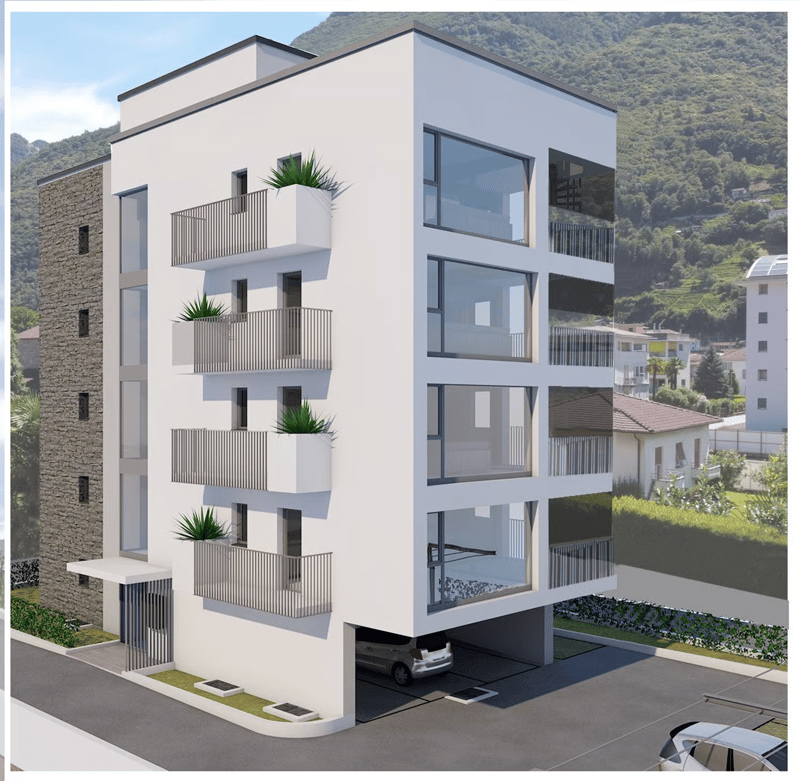 BELLINZONA : NUOVO 4.5 LOCALI NELLA RESIDENZA MARTINA (1)