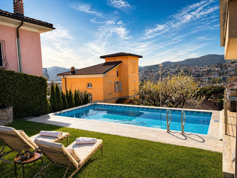 Esclusiva villa con piscina a pochi minuti dalla città (4)