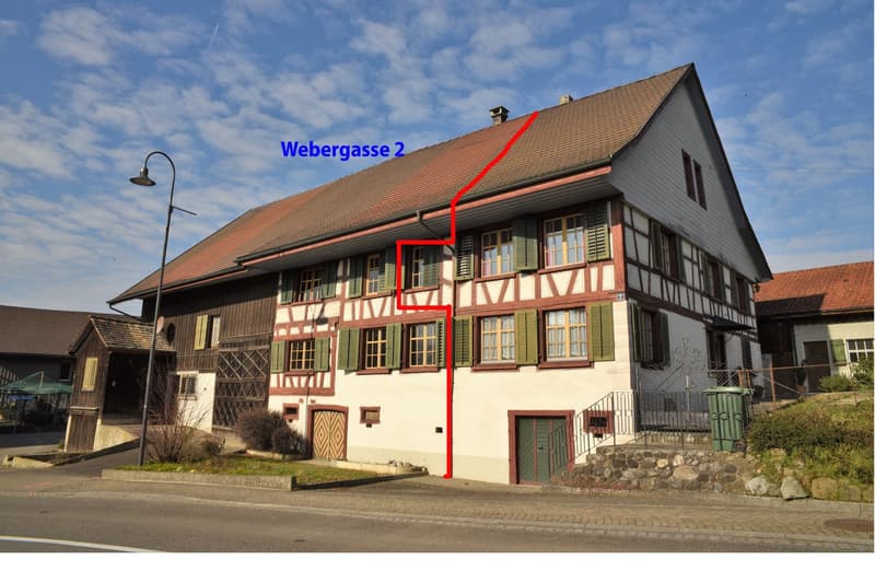 Denkmalgeschütztes Wohnhaus mit Potenzial und vorwiegend historischer Baustruktur im Dorfzentrum (2)