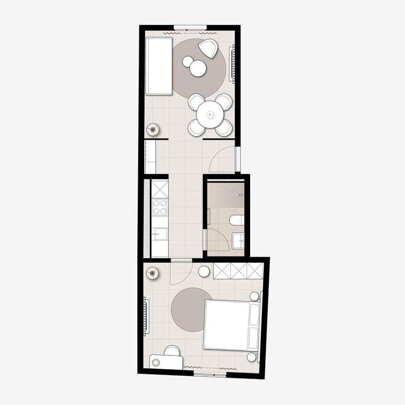 2-Zimmer Apartment möbliert in Zürich – Zentral in der Stadt wohnen – ab 01.04.2026 (5)
