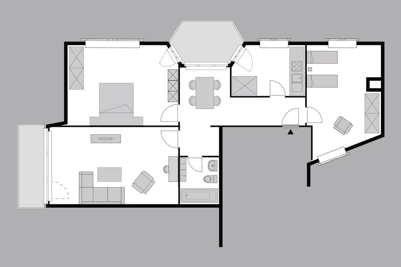 3-Zimmer Family Apartment mit Balkon möbiliert in Zürich - Nähe Bargrist/Hirsladen (15)