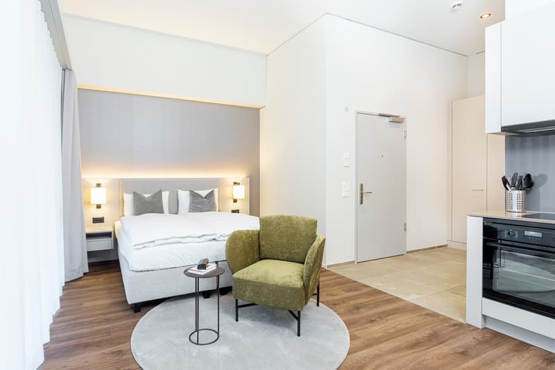 Studio Apartment - Barrierefrei möbiliert in Cham (Zug), Papieri-Areal (1)