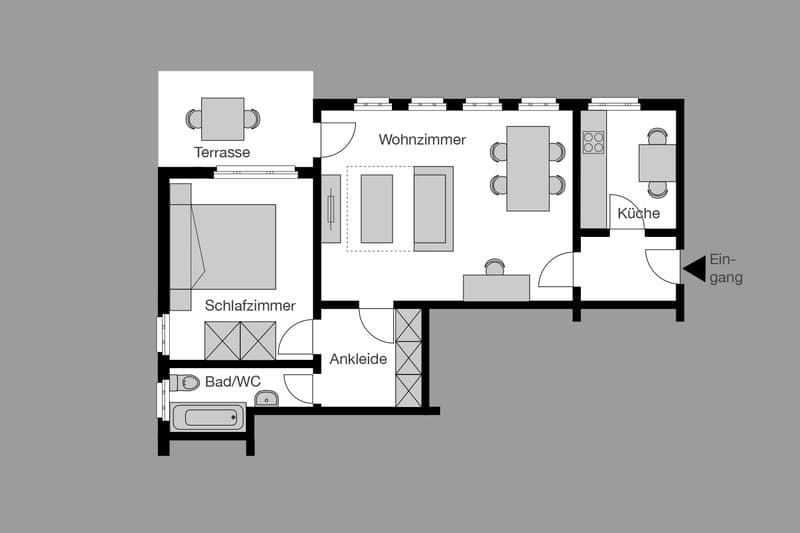 Appartamento 2 camere - Vivere nel verde (6)