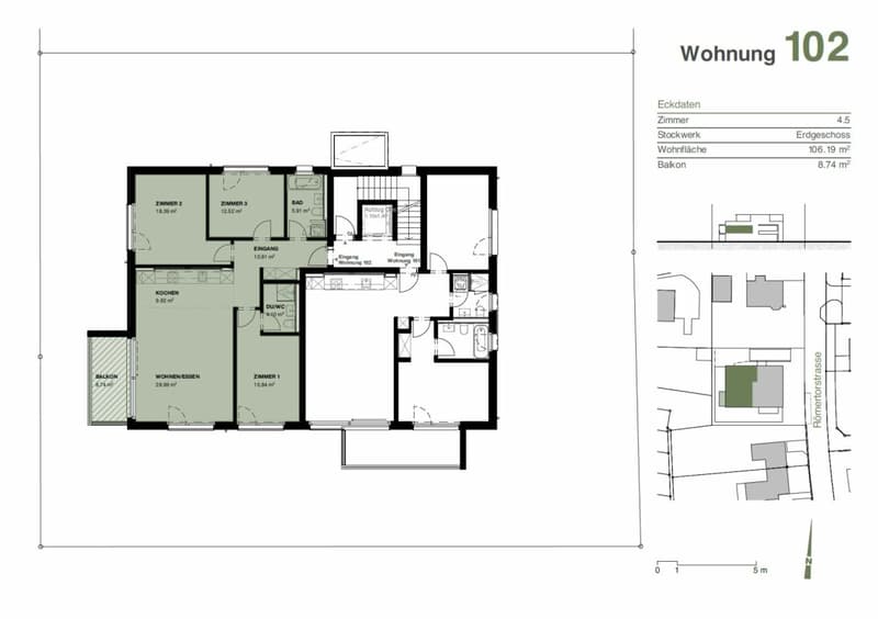 Vita urbana, residenza rilassata: appartamento di proprietà moderno di 4,5 locali al 1° piano (2)