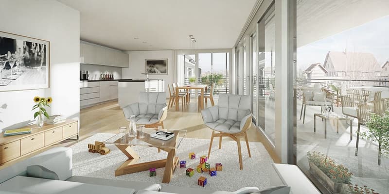 Grosse Terrasse und moderne Ausbau über dem Nebel (4)