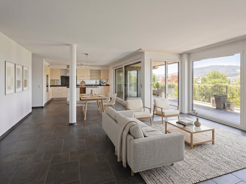 Grosszügige Wohnoase mit Weitsicht und Terrasse am Hallwilersee (1)