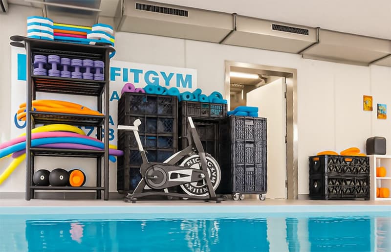 Moderne Ausstattung für Wassertraining