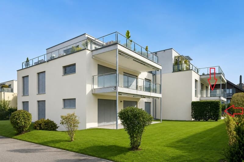Wohnen wie in einem Einfamilienhaus - Schöne 5.5-Zimmer Maisonette Wohnung mit Gartensitzplatz und Balkon in Fahrwangen am Hallwilersee (3)