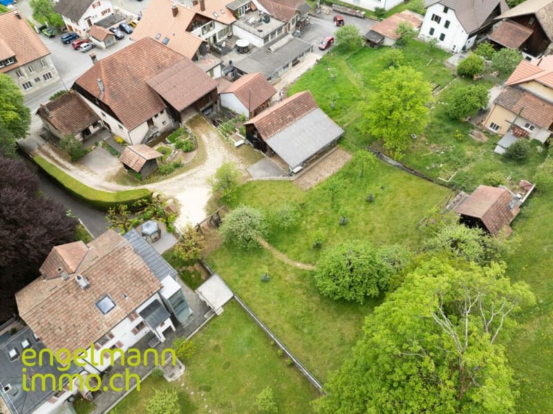 Ancienne ferme de 2 appartements avec grand terrain constructible / Ehemaliges Bauernhaus mit 2 Wohnungen und Bauparzelle (4)