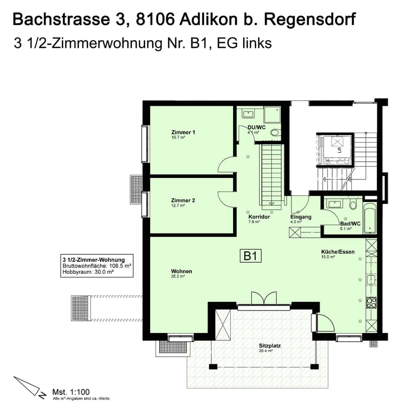Wohnen ohne Kompromisse mit hoher Privatsphäre und sonnigem Sitzplatz (10)