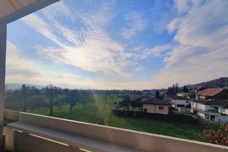 Appartement 3 pièces lumineux avec balcon et vue à Meinisberg (1)