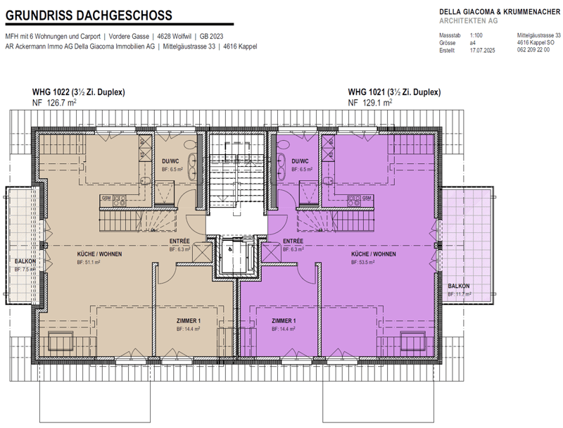 3.5-Zimmer-Maisonettewohnung im Neubau – ruhig & modern wohnen in Wolfwil (8)
