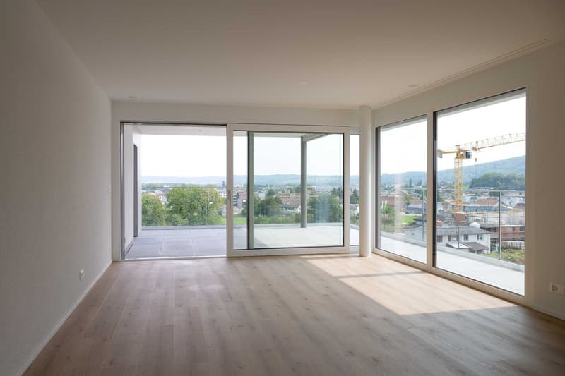 4.5 Zimmerwohnung mit Balkon und unverbaubarer Aussicht (4)