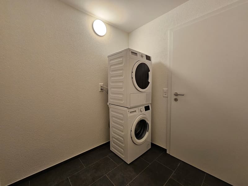 Reduit mit Waschmaschine und Tumbler