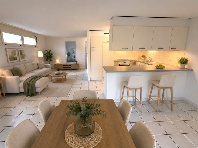 Beautiful 3.5-room apartment with balcony and private laundry tower in Häusernmoos, Emmental (1)