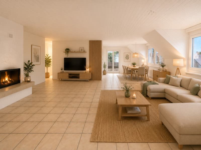 Bello appartamento spazioso di 4,5 locali al 2° piano di una casa di 6 famiglie ben curata (3)