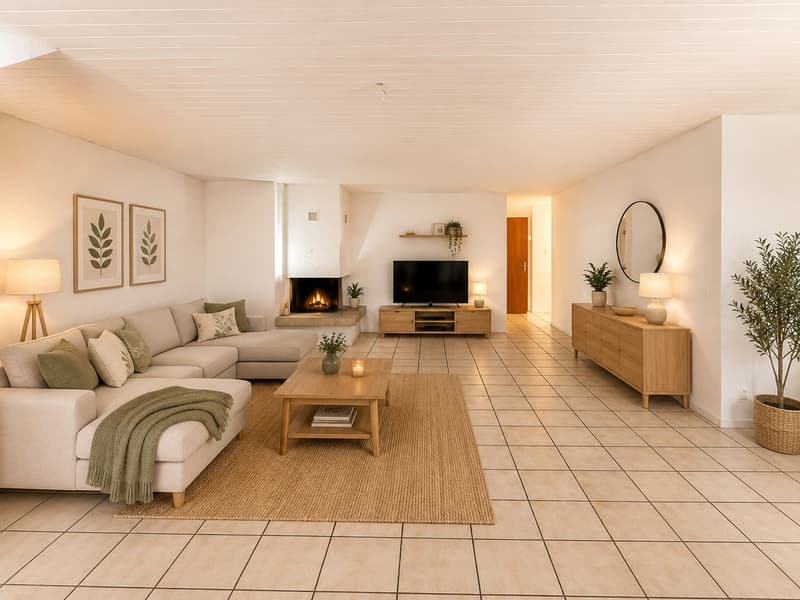 Bello appartamento spazioso di 4,5 locali al 2° piano di una casa di 6 famiglie ben curata (1)